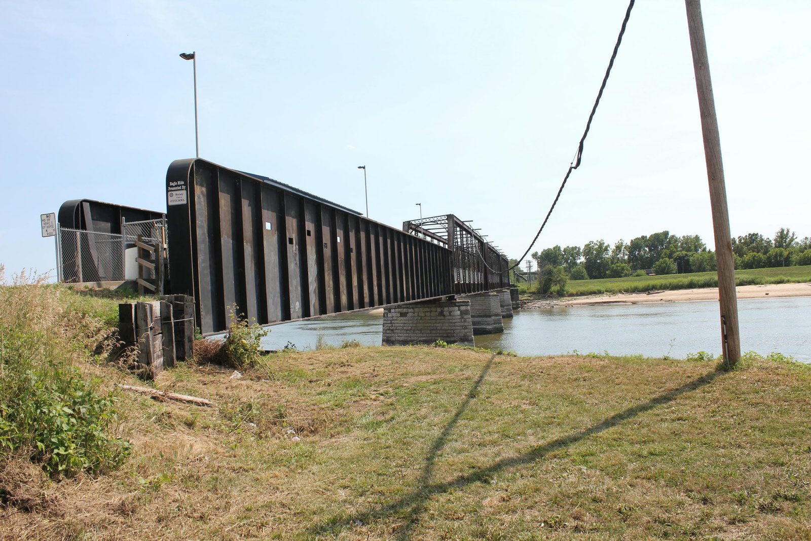 Looking south